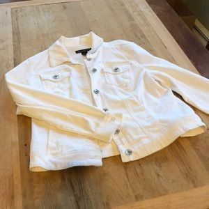 White jean jacket